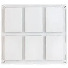 Forma de Sapun Rectangular 6 Cavitati