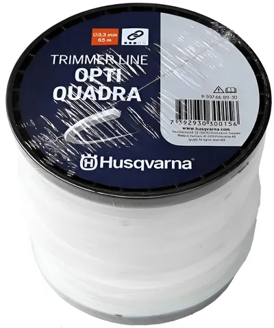 Fir de tăiere Husqvarna - Opti Quadra, 3.3 mm, 65 m