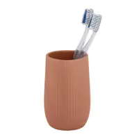Suport pentru periuța de dinți maro din ceramică Fablo – Wenko