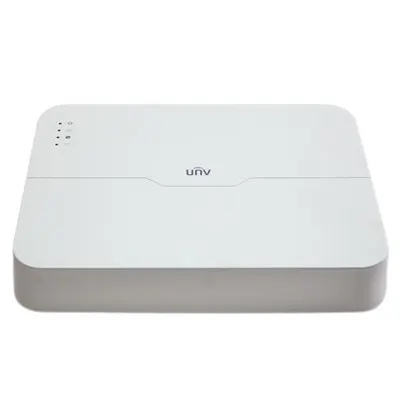 NVR 8 canale Uniview NVR301-08LS3-P8, 4K, 8 canale 8MP + 8 porturi PoE, compresie H.265 Ultra