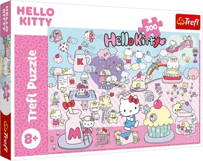 Puzzle Trefl din 300 piese - Explorează lumea lui Hello Kitty