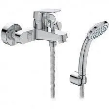 Set baterie cada cu dus, cu baterie, para si furtun, crom lucios, Ideal Standard CeraFlex