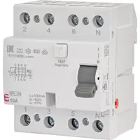 Intrerupator automat cu diferential RCCB 3P+N 63A/300mA, 10kA, Tip A Eti 002061533