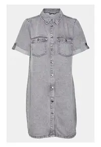 Rochie dama - 303786199 - Gri - Bumbac