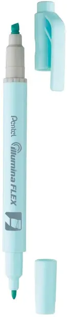 Textmarker Pentel Illumina Flex - Albastru deschis