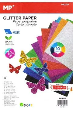 Hartie cu sclipici 10 coli
