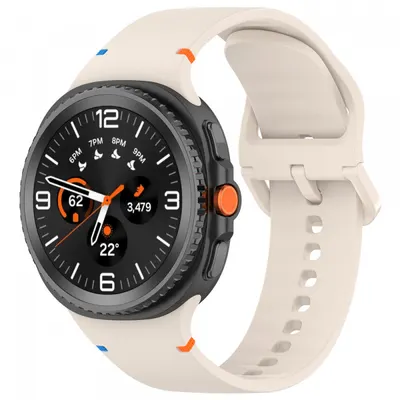 Curea Techsuit W079 pentru Samsung Galaxy Watch9 / Watch8 / Watch8 Classic Series, Bej