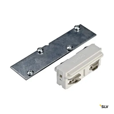 EUTRAC conector drept, electric & mecanic, 3 Ph, alb