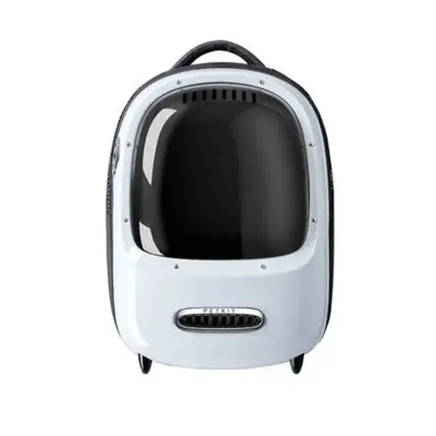 Rucsac cu hublou PETKIT Cat Travel Bag 2, Ventilare, Sistem iluminare, White