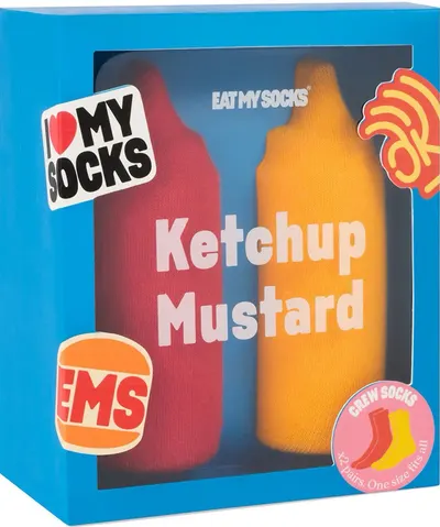 Șosete Eat My Socks - Ketchup &amp; Mustard, 2 perechi