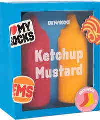 Șosete Eat My Socks - Ketchup & Mustard, 2 perechi