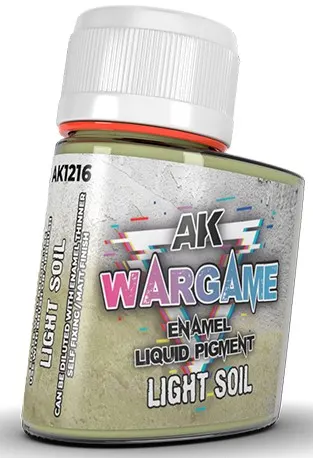 Pigmenți lichizi pentru email AK Interactive - Battle Ground / Light Soil (AK1216) (35 ml)
