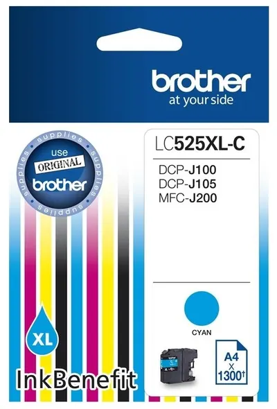 Consumabil Brother - LC-525 XL , pentru DCP-J105/MFC-J200, Cyan