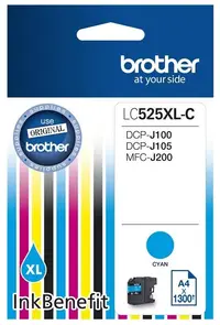 Consumabil Brother - LC-525 XL , pentru DCP-J105/MFC-J200, Cyan