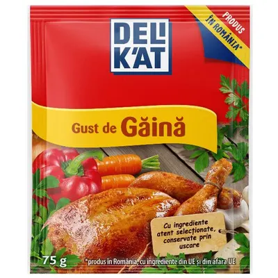 Baza de mancare Delikat, Gust de gaina, 75g Engros