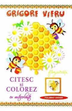 Citesc si colorez cu autocolante: Fagurasi