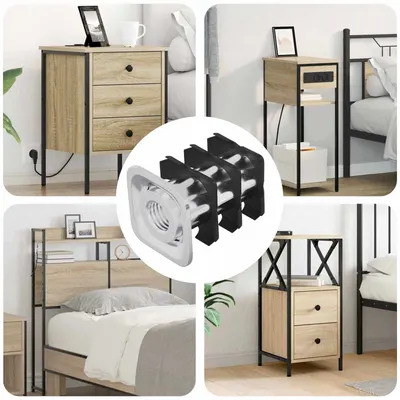 vidaXL Insert tub filetat 1818 buc. Negru și argintiu Oțel Galvanizat