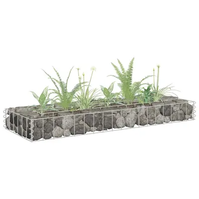 Gossi strat inaltat gabion, 90 x 30 x 10 cm, otel galvanizat