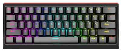 Tastatură mecanică Marvo - KG962G, Red, RGB, neagră