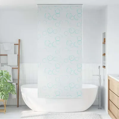vidaXL Roletă perdea de duș 120x240 cm Model bule