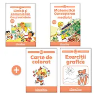 Pachet educațional 3-4 ani, M. Andreianu (Set+Exerciții grafice+Carte de colorat)