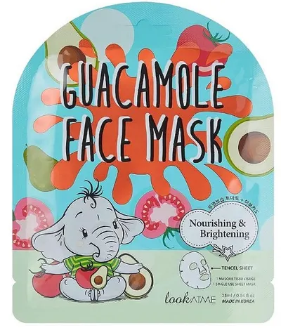 LookAtMe Mască de față folie cu avocado și roșii, 25 ml