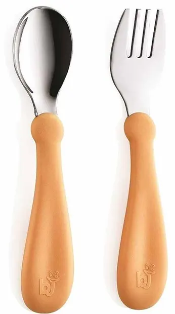 Set furculiță și lingură BabyJem - Orange