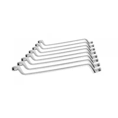 set de chei cu inel bi-hexagonal, 8 buc, CrV, 6-22 mm, DIN 838