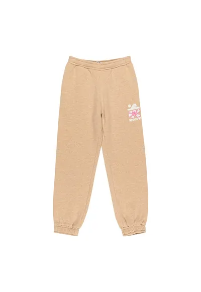 Pantaloni sport copii - bej - 60% bumbac - 40% poliester