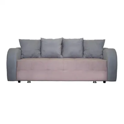 Canapea MALVINA extensibila, 3 locuri, cu arcuri si lada depozitare, mov, 230x110x80 cm