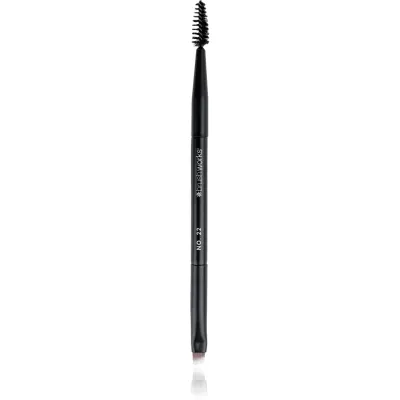 Brushworks Double Ended Brow Brush And Spoolie perie de sprâncene cu două capete NO. 22 1 buc