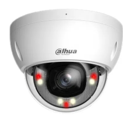 Camera dome IP Dahua IPC-HDBW2649E-S-IL-0280B, 6 MP, lentila 2.8 mm, Smart Dual Light (IR/WL 30m), AI WizSense, slot card, microfon, IP67/IK10, PoE