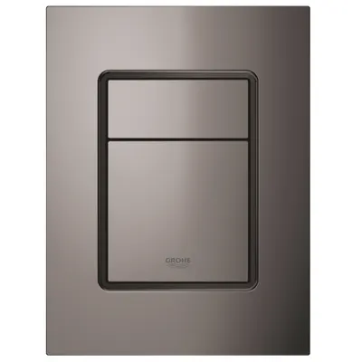 Placa de actionare Grohe Skate Cosmopolitan 37535A00, marimea S, dubla actionare, 13 x 17.2 cm, verticala, lucios, Hard graphite