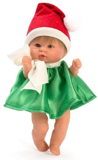 Papusa Asi - Bebe Chikita, in costum de spiridus