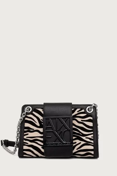 Armani Exchange geantă crossbody pentru femei cu imitație de piele întoarsă