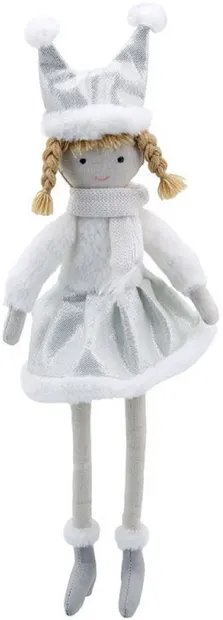 Păpușă de cârpă The Puppet Company - Fetita cu caciula, 32 cm