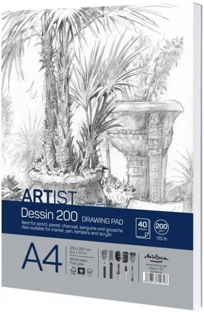 Carnet de schite Drasca Dessin 200 - 40 file, A4