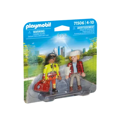 Playmobil-Set 2 Figurine Paramedic cu Pacient