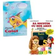 Pachet Caiet Pestisor dictando A5, 48 file, Casa Tipografica si Sa socotim cu Mos Arici. Matematica si explorarea mediului, clasa 1