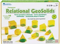 Set educațional Learning Resources - Figuri geometrice, 14 buc