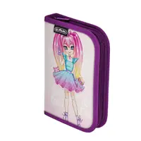 Penar neechipat 1 fermoar, cu doua clape, Herlitz Fun Princess