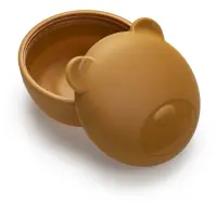 Melii Silicone Bowl with Lid caserolă de mâncare Bear 350 ml