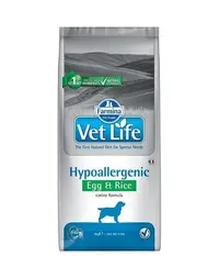FARMINA Vet Life Dog Hypoallergenic Egg&Rice 12 kg dieta caini cu alergii, ou si orez