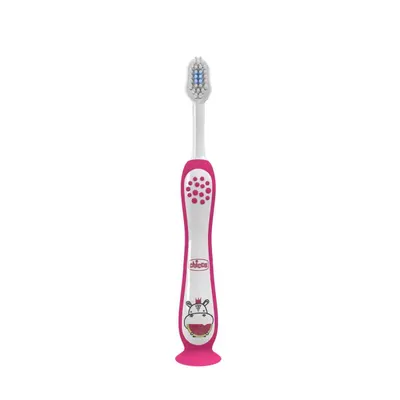 Periuta de dinti Hippo Roz 3-6 ani +, 1 bucata, Chicco