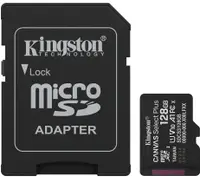 Card de memorie Kingston - Canvas Select Plus, 128GB, microSD, C10 + adaptor