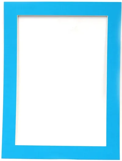 Rama unică din carton Em Art - 700 g/m2, pentru hârtie A4, dimensiunea exterioară 26.4 x 35 cm, albastru