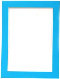 Rama unică din carton Em Art - 700 g/m2, pentru hârtie A4, dimensiunea exterioară 26.4 x 35 cm, albastru