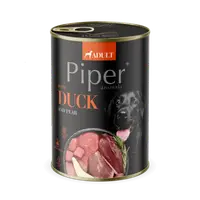 Hrana umeda pentru caini PIPER DOG, rata si pere, 400g