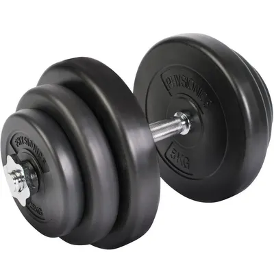 Gantera plastic umpluta cu ciment, 20kg, Physionics