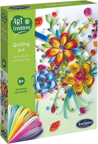 Set de decor Sentosphere - Quilling, flori